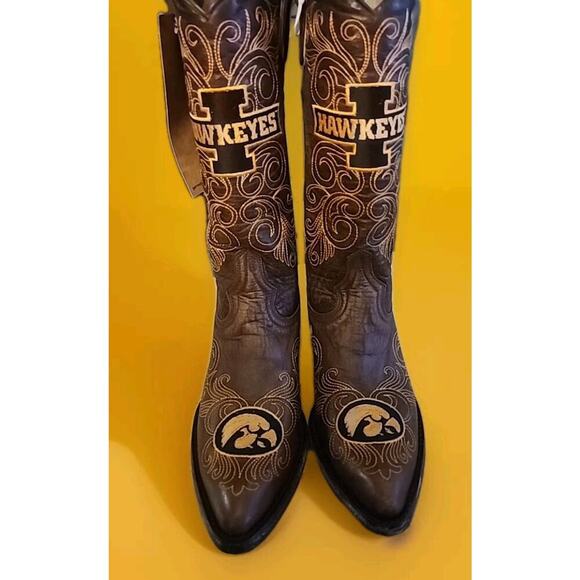 Gameday Women's Western Boot Iowa Hawkeyes Sz 5.5 B NEW NWT NCAA Excellent - Picture 1 of 6